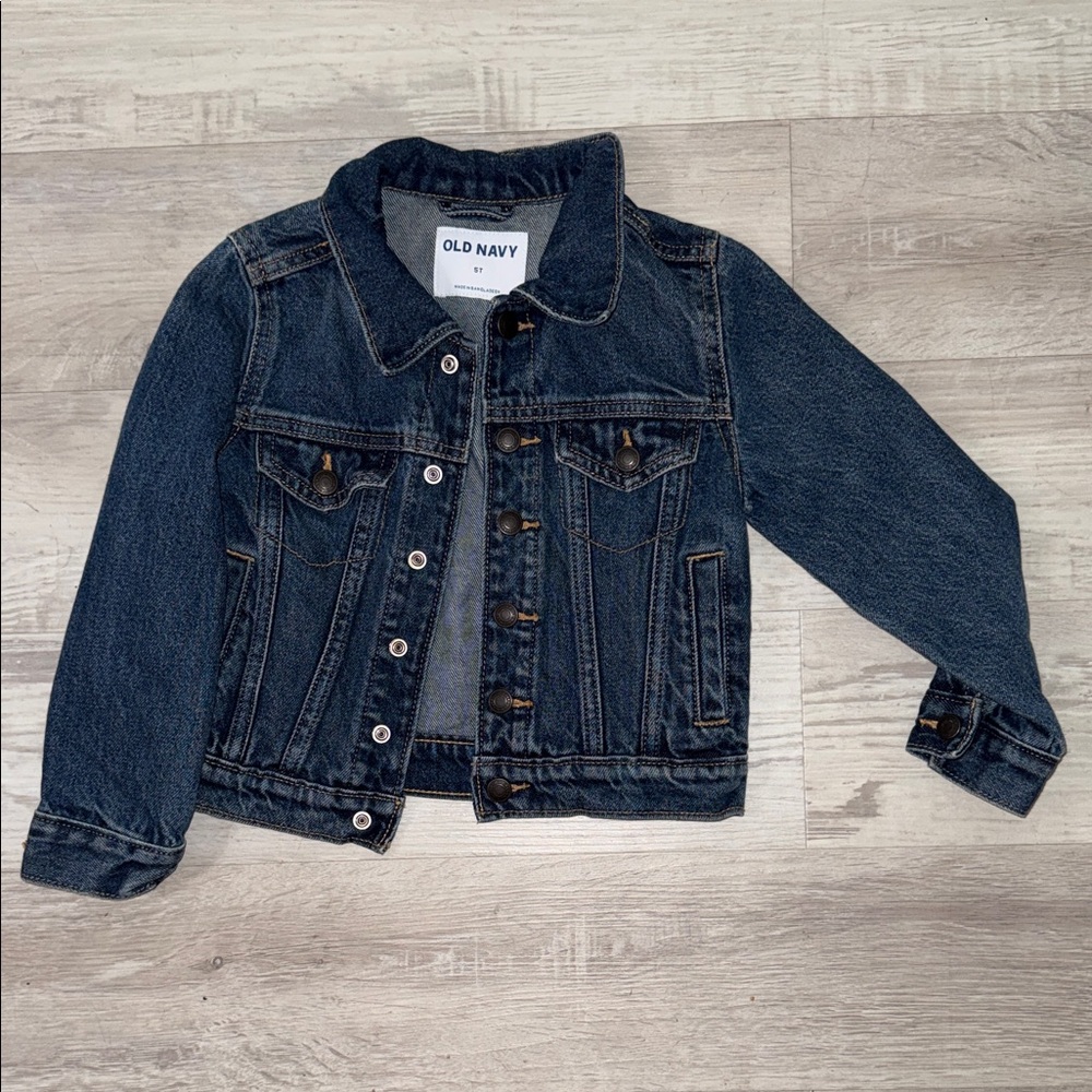 Old Navy Kids Dark Denim Jacket 5T